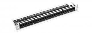 Copper patch panel cable management