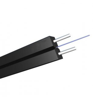 1 Fiber FTTH Drop Cable Fiber SM G.657A2 FRP Strength Member LSZH Butterfly Flat Indoor GJXFH