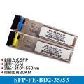 155M 20km Cisco SFP Module WDM BIDI GLC-FE-100BX-U/GLC-FE-100BX-D 1310nmTX/1550nmRX DDM/DOM Fiber Optic Transceiver