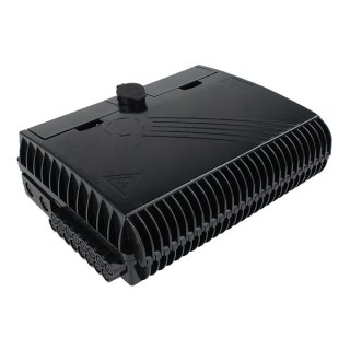 16 port Indoor / Outdoor Wall Mounted Fibre Access Termination FTTH Optical Fiber Splitter Distribution Box Enclosure – Black Color