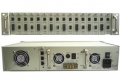 2.5U 16 Slots 10/100M and 10/100/1000M card type Snmp Managed Fiber Media Converter Rack Chassis