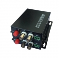 2-Channel AHD CVI/TVI Fiber Optic Video Converter RS485 CCTV Dahua/HIKVISION HD Camera 1080P/960P