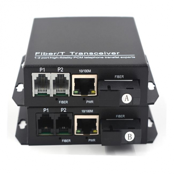 2 channels PCM Voice Telephone over Fiber Optic with 10-100Mbps Ethernet Extender 2 channels PCM Voice Telephone over Fiber Optic with 10-100Mbps Ethernet Extender
