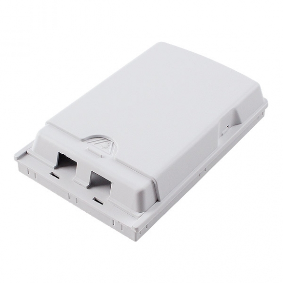 2 port Indoor SC Wall Mounted Fiber Termination Enclosure FTTH Optical Fiber Distribution Box