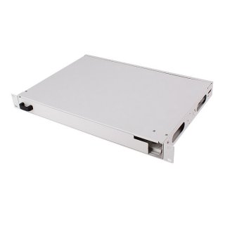 24 Port SC Fiber Patch Panel LC Duplex 19″ 1U Rack Mount Rotation Type