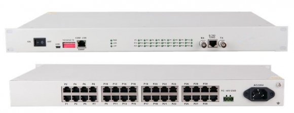 30FXO/FXS PCM Voice Multiplexer Over E1