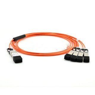 3m Cisco QSFP-4X10G-AOC3M Compatible 40G QSFP+ to 4x10G SFP+ Breakout Active Optical Cable
