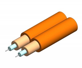 50/125um Multimode Duplex Zipcord Tight Buffer LSZH Indoor Fiber Optic Cable