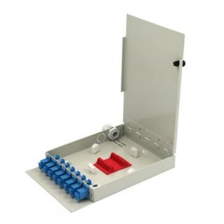 8 Ports LC SC Wall Mount Fiber Optic Termination Box Cable Optical Terminal Enclosure