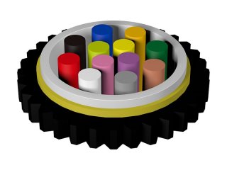Air blown Micro Cable Uni-tube GCYFXTY