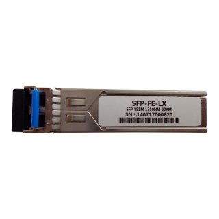 Cisco GLC-FE-100LX Compatible 100BASE-LX10 SFP 1310nm 20km DDM/DOM Fiber Optic Transceiver