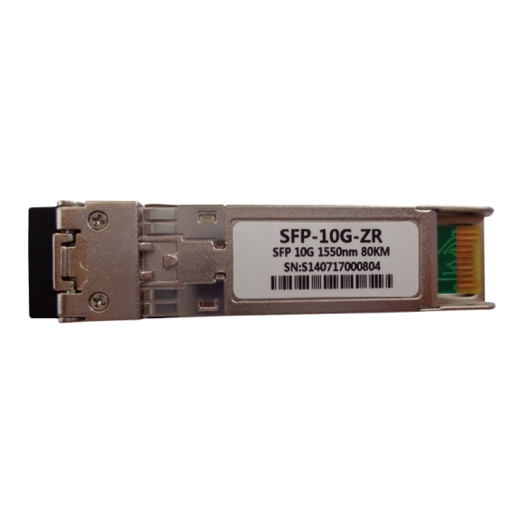 Cisco SFP-10G-ZR Compatible 10GBASE-ZR/ZW and OTU2e SFP+ 1550nm 80km DOM Fiber Optic Transceiver