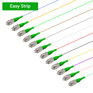 FC/APC 12 Fiber Pigtail|Single Mode G657.A2|0.9mm