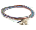 FC Pigtails 6 Fiber MM50 10Gb OM3 Multi Color, 3Meters