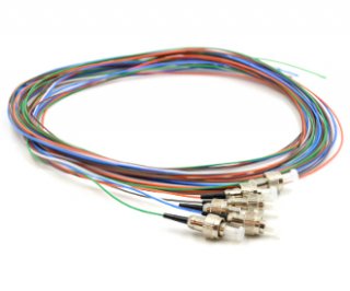 FC Pigtails 6 Fiber SM Multi Color 3 Meters