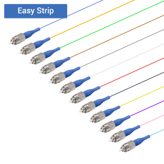 FC/UPC 12 Fiber Pigtail|Single Mode G657.A2|0.9mm