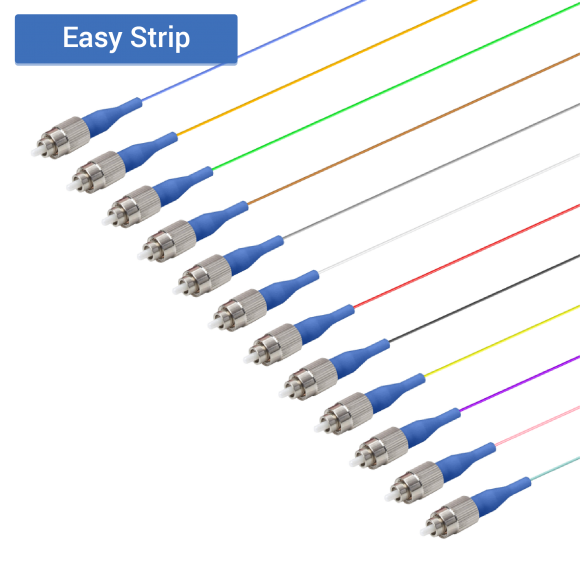 FC/UPC 12 Fiber Pigtail|Single Mode G657.A2|0.9mm