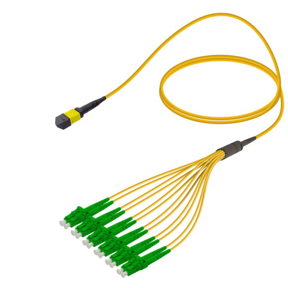 Female MTP Elite to LC/APC Fanout|Base-12|Single Mode G657.A2|3.0/1.8mm Female MTP Elite to LC/APC Fanout|Base-12|Single Mode G657.A2|3.0/1.8mm