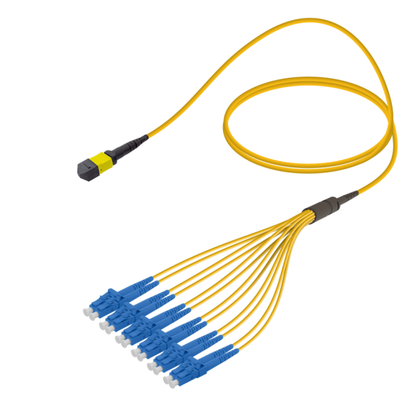 Female MTP Elite to LC/UPC Fanout|Base-12|Single Mode G657.A2|3.0/1.8mm