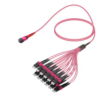 Female MTP Elite to LC/UPC Fanout|Base-24|Multi Mode G651.OM4|3.0/1.8mm