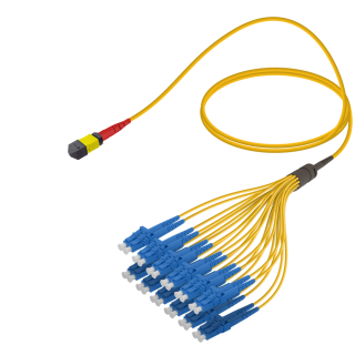 Female MTP Elite to LC/UPC Fanout|Base-24|Single Mode G657.A2|3.0/1.8mm