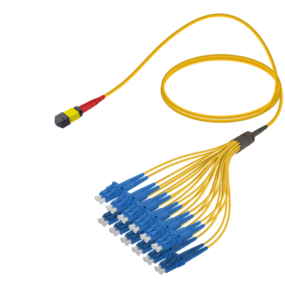 Female MTP Elite to LC/UPC Fanout|Base-24|Single Mode G657.A2|3.0/1.8mm