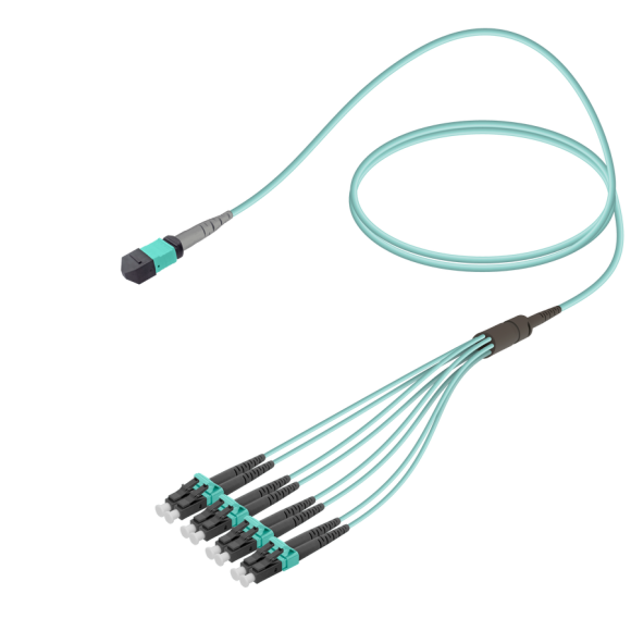 Female MTP Elite to LC/UPC Fanout|Base-8|Multi Mode G651.OM3|3.0/1.8mm