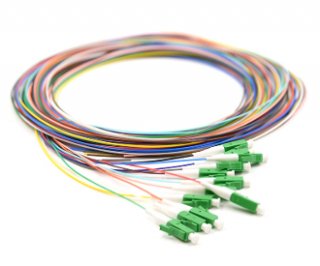 LC/APC Pigtail 12 Fiber SM Multi Color Fiber Pigtails, 3 Meters