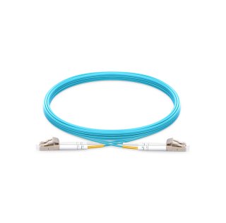 LC To LC UPC Duplex Multimode OM4 50/125 Fiber Patch Cord