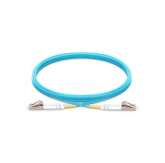 LC To LC UPC Duplex Multimode OM4 50/125 Fiber Patch Cord