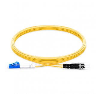 LC To ST UPC Duplex Single Mode OS2 9/125 Fiber Patch Cord