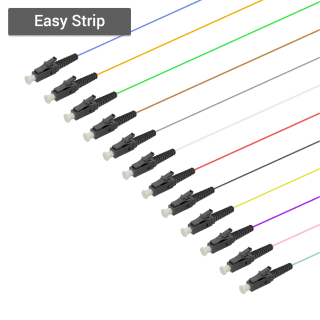 LC/UPC 12 Fiber Pigtail|Multi Mode G651.OM3|0.9mm