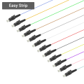LC/UPC 12 Fiber Pigtail|Multi Mode G651.OM4|0.9mm