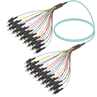 LC/UPC-LC/UPC|24 Fibers Fanout|Multi Mode G651.OM3|3.0/0.9mm