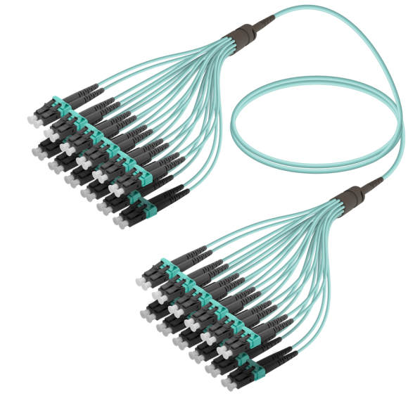 LC/UPC-LC/UPC|24 Fibers Fanout|Multi Mode G651.OM3|3.0/1.8mm