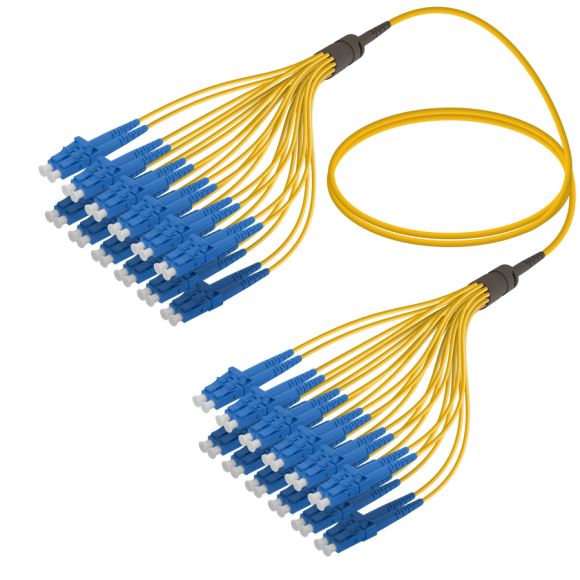 LC/UPC-LC/UPC|24 Fibers Fanout|Single Mode G657.A2|3.0/1.8mm