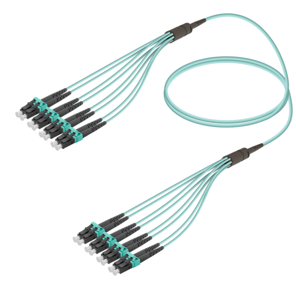 LC/UPC-LC/UPC|8 Fibers Fanout|Multi Mode G651.OM3|3.0/1.8mm