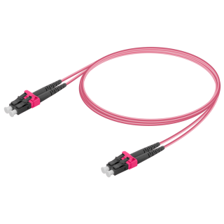 LC/UPC-LC/UPC|Multi Mode G651.OM4 Duplex Patch Cord|2.0x4.1mm