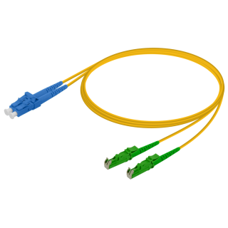 LC/UPC-LSH/APC|Single Mode G657.A2 Duplex Patch Cord|2.0x4.1mm