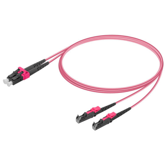 LC/UPC-LSH/UPC|Multi Mode G651.OM4 Duplex Patch Cord|2.0x4.1mm