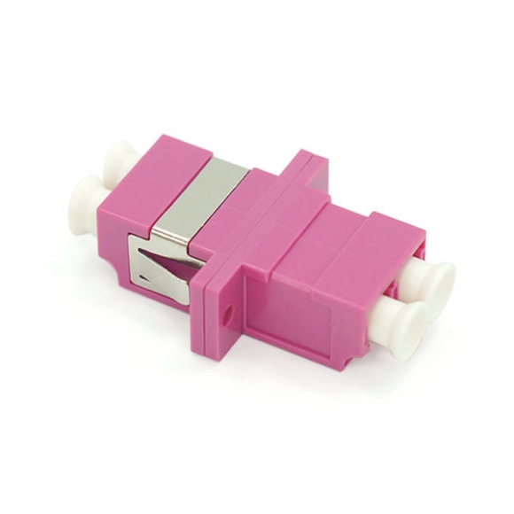 LC/UPC Multimode OM4 Duplex Fiber Optic Adapter