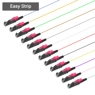 LSH/UPC 12 Fiber Pigtail|Multi Mode G651.OM4|0.9mm