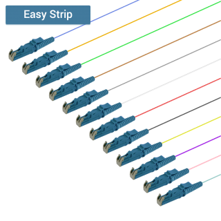 LSH/UPC 12 Fiber Pigtail|Single Mode G657.A2|0.9mm