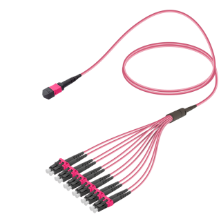 Male MTP Elite to LC/UPC Fanout|Base-12|Multi Mode G651.OM4|3.0/1.8mm