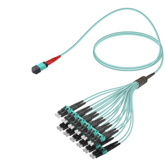 Male MTP Elite to LC/UPC Fanout|Base-24|Multi Mode G651.OM3|3.0/1.8mm