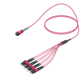 Male MTP Elite to LC/UPC Fanout|Base-8|Multi Mode G651.OM4|3.0/1.8mm