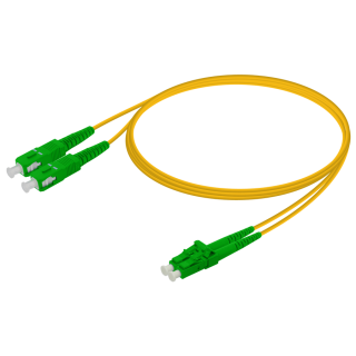 SC/APC-LC/APC|Single Mode G657.A2 Duplex Patch Cord|2.0x4.1mm