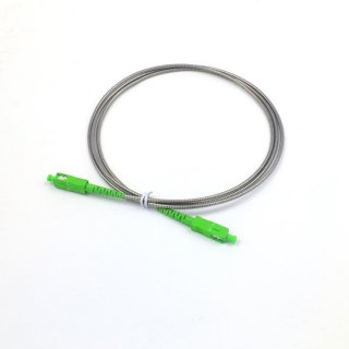 SC/APC-LC/APC Singlemode Simplex Fiber Patch Cords With Armored Jacket