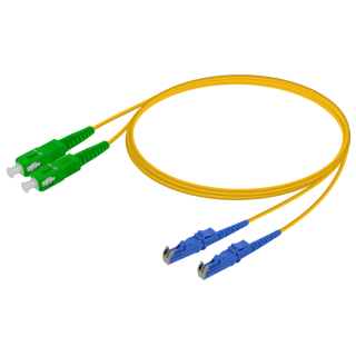 SC/APC-LSH/UPC|Single Mode G657.A2 Duplex Patch Cord|2.0x4.1mm