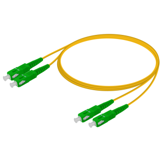 SC/APC-SC/APC|Single Mode G657.A2 Duplex Patch Cord|2.0x4.1mm